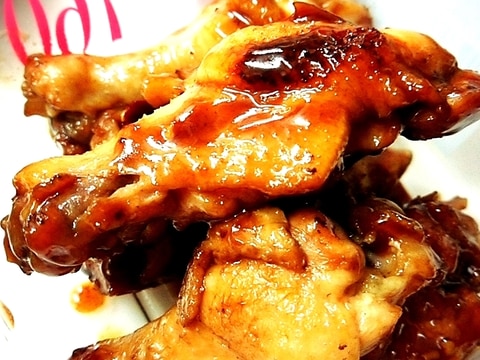 圧力鍋で作る手羽元の黒酢煮